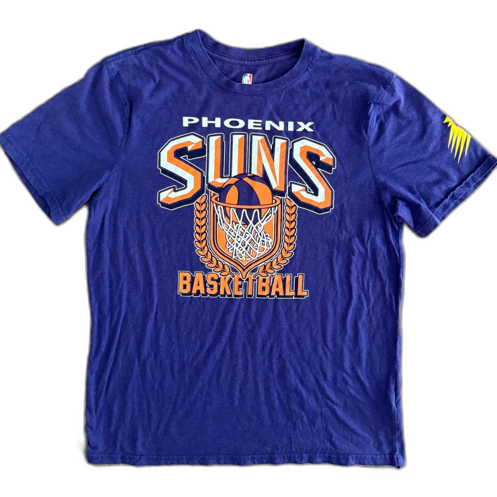NBA Phoenix Suns Hardwood Classics Basketball Graphic Tee Purple Size L